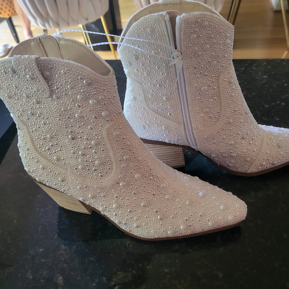 Cowgirl boots size 6 1/2 betsey Johnson - Picture 5 of 6